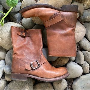 Frye Jenna Engineer Boots - Brown